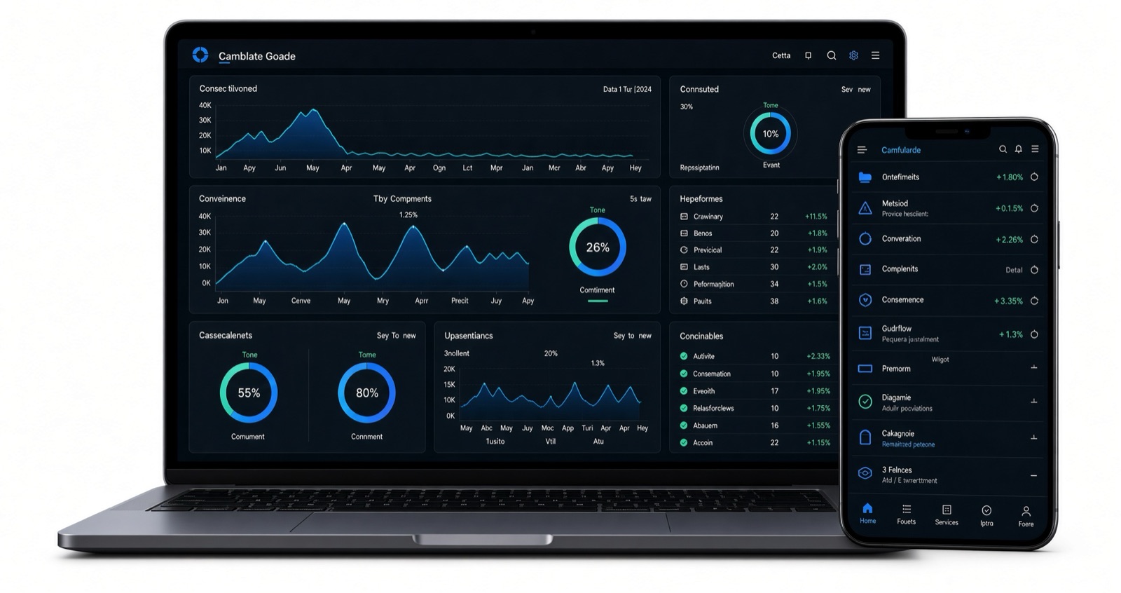 Plataforma Desico IoT en escritorio y móvil